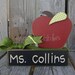 Personalized Teacher or professional wood block set . . . End of School Year, Birthday, Christmas, Teacher, Secretary Gift with Name Block