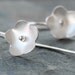 Earrings Fine Silver Cherry Blossoms