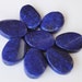 Lapis Lazuli Large Natural Stones / Natural Large Twisted Oval Lapis Lazuli Beads