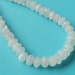 Moonstone Rainbow Faceted White Rondelles Beads 7-8mm (17) Pieces, Super Flashes of Blue.Bridal Jewelry