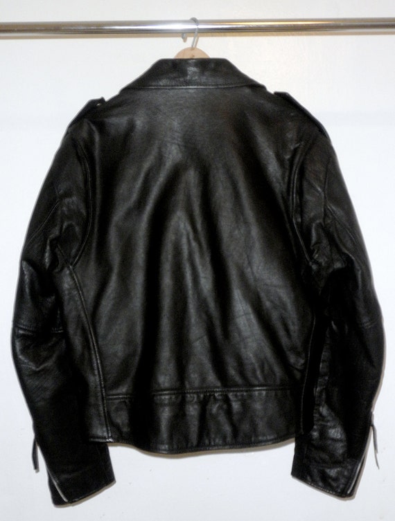 Men's Black Leather Motorcycle Jacket by Wilsons Leather