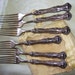 Vintage Grape Rogers Brothers Silverplate Hollow Handle Forks 1847