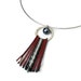 Repurposed Crimson Black Pearl Necklace Pendant
