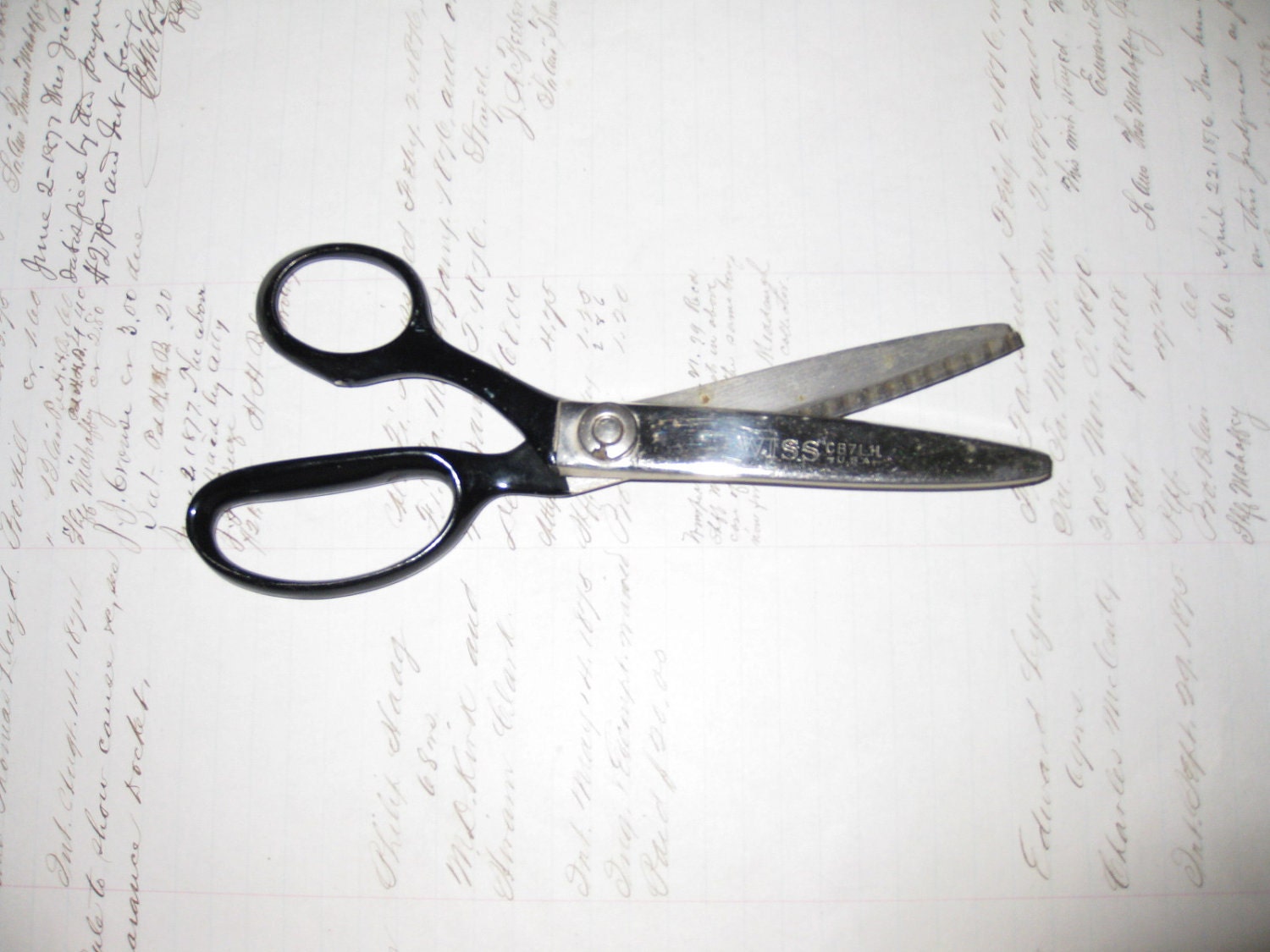 Vintage WISS Pinking Shears CB7LH Left handed