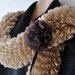 Champagne Ruffle Curly Scarf Cowl Neckwarmer for Modern Women dreamt fresht teamspirit