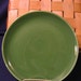 vintage BALLERINa oven-proof by UNIVERSAL Union made USA Plate dark IRISH Green