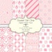 SWEET GIRL ONE Digital Paper Pack for Photographers, Scrapbooking and More - Pinks and Whites - 8 designs