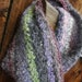 The Emerson--Silk and Wool Blend Infinity Cowl Scarf--Shades of Grey/Brown--Medium Length