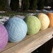 Large Wool Dryer Balls--Set of 6--Easter Basket Colors--Wool Core