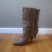 sale vintage 80's leather boots. size 7 1/2