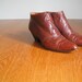 gorgeous vintage 90's stacked heel ankle boot from paloma made in Italy