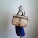 sale 1980's WOVEN TWO TONE handbag. purse.