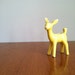 1960's MID CENTURY yellow deer planter