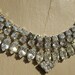 SALE // Antique Paste Rhinestone Bib Necklace Choker
