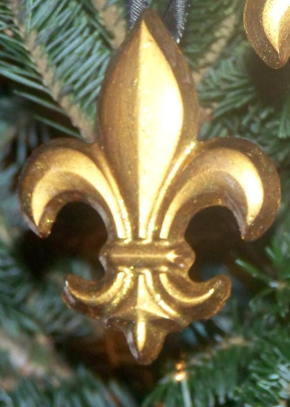 items similar to gold fleur de lis ornaments 3 wedding items similar to gold fleur de lis ornaments 3 wedding