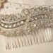 1930s Brooch OR Hair Comb, Pave Rhinestone TRUE Vintage Art Deco OOAK Bridal Brooch