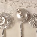 Vintage Wedding White Pearl & Rhinestone Bridal Hair Pins - OOAK Sterling Plated Heirloom Jeweled Bobby Pins Set of 3