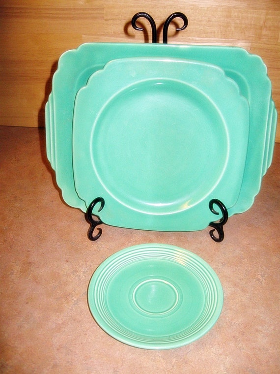 Vintage Riviera and Fiestaware Mid Century Collection Plates