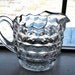 Vintage Faceted Glass Beverage Pitcher