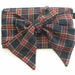 Tartan Plaid Wool Bow Clutch Purse
