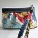 Pleated zipper wristlet
