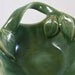 OOAK Ceramic Bowl with Handle and Sculpted Leaves - Emeraude Green - Spring/Easter/Mothers Day/Gift/Home Decor - Handmade Pottery