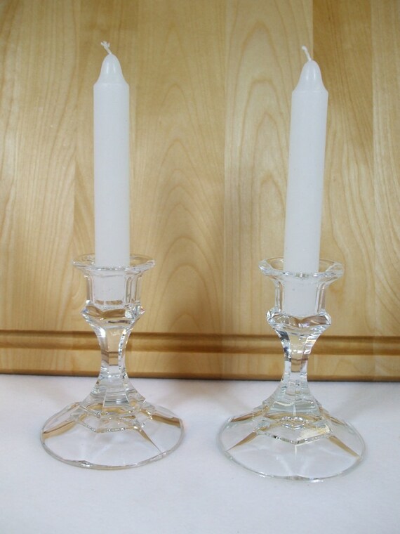 Vintage Lenox Lead Crystal Candle Holder made in Austriaset