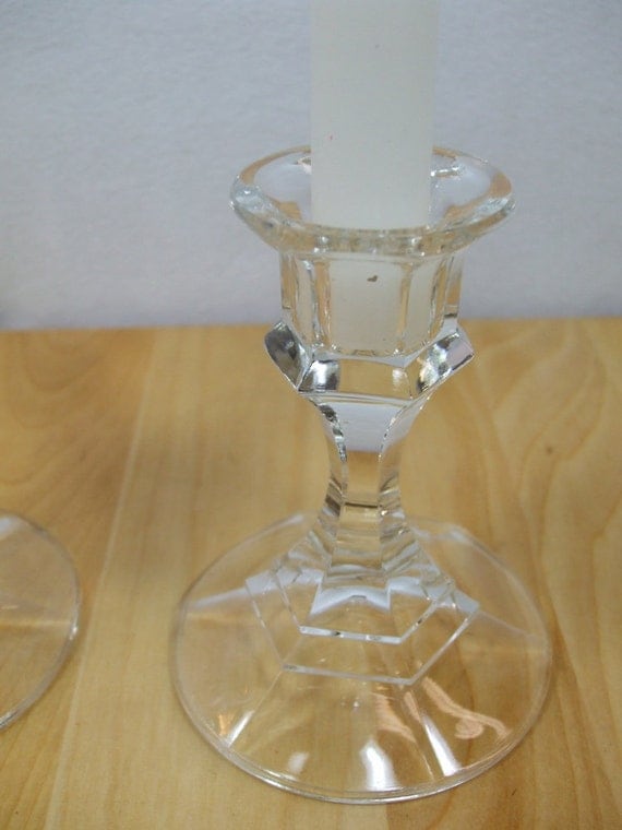 Vintage Lenox Lead Crystal Candle Holder made in Austriaset