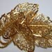 Vintage Judy Lee Gorgeous Layered Leaf Brooch Signed