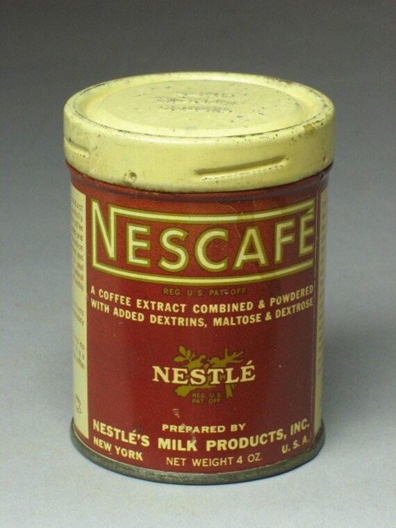 Items similar to NESTLE Nescafe 1920s Coffee Tin made by Nestle's Milk