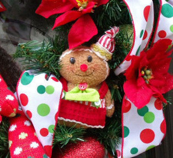 Christmas Wreaths Sock Monkey Wreath Front Door Wreath