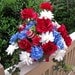 Patriotic Floral Arrangement, 4th of July Flower Arrangement, 4th of July Centerpiece, Firecracker Table Arrangement