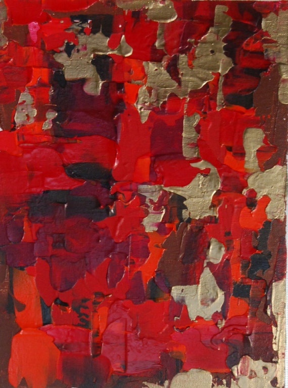 Abstract Painting on Canvas panel A Study I by OriginalArtbyJen