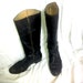 Vintage FRYE Black Leather Riding Boots Women 9 1/2 EURO 41