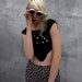 Avant Garde Stud Pyramid Crop Top Small