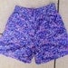 SALE 90s Purple Floral Shorts L
