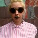 SALE 90's Unisex Gitano Stripe Blouse with Studded Collar M/L