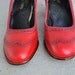 SALE 20% OFF Two tone RED spectator shoes sz 5.5