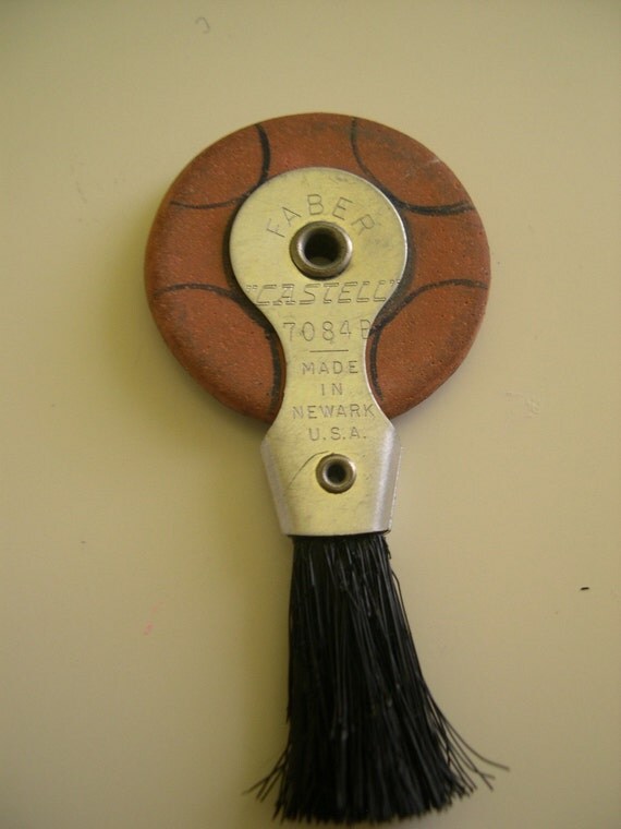 Items similar to Vintage Typewriter Wheel Eraser with Brush on Etsy