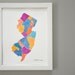 New Jersey Map Illustration