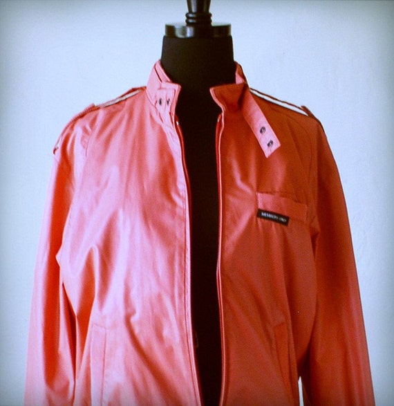 Pink Members Only jacket coat womens Vintage clothing by