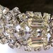 Reserved Vintage signed KRAMER of NY 1950s rhinestone bracelet Reserved
