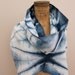 Indigo Dyed Cotton Scarf : Isis