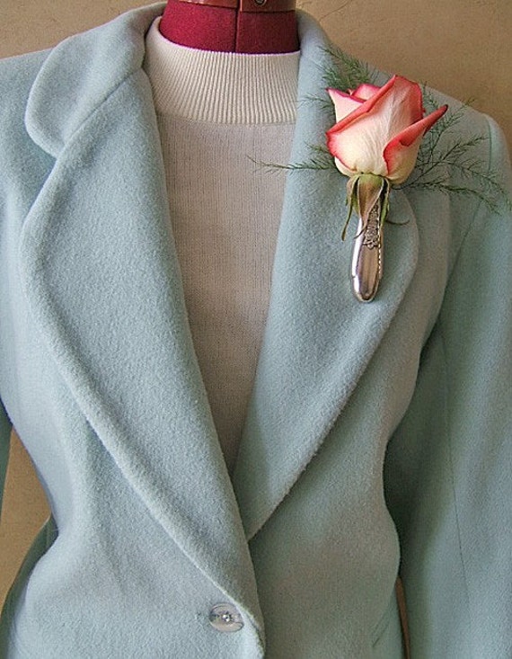 Lapel Vase Tussy Mussy upcycled from Antique knife in the