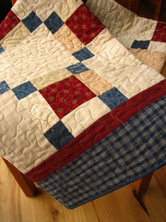 Crossing Paths Quilt Handmade quilt Lap quilt Wall quilt