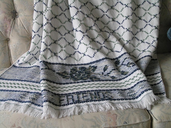 White Swedish Weaving Blanket By Neenersweaving On Etsy