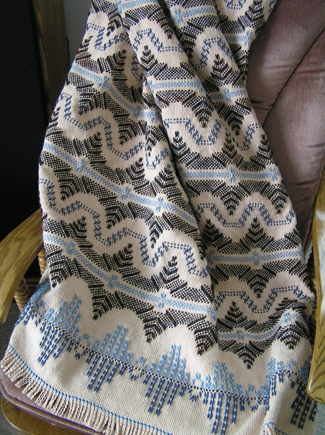 Camel Swedish Weaving Blanket