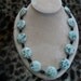 Dalmatian Jasper Necklace, Large puffed round gemstones, Brendas Beading on Etsy
