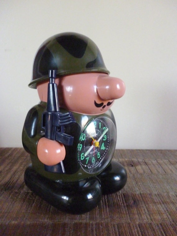Vintage Soldier Alarm Clock by Hanslin