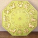 Vintage Upcycled Octagonal Zodiac Plaque